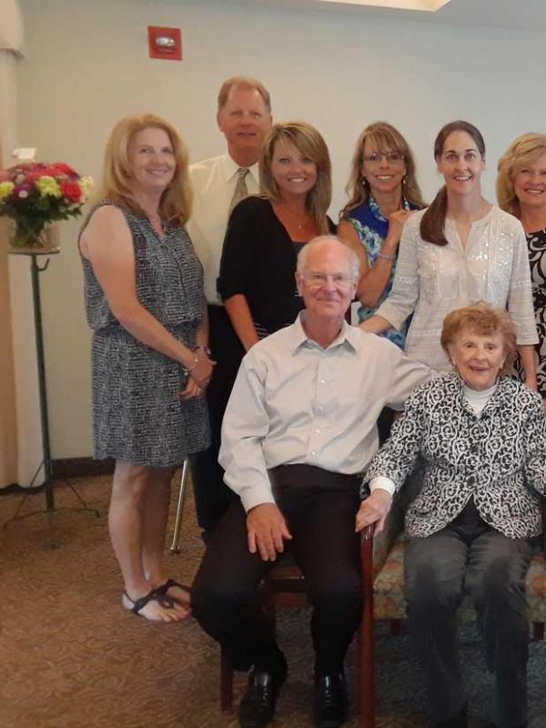 Group at Mary Ann Dunne's memorial service